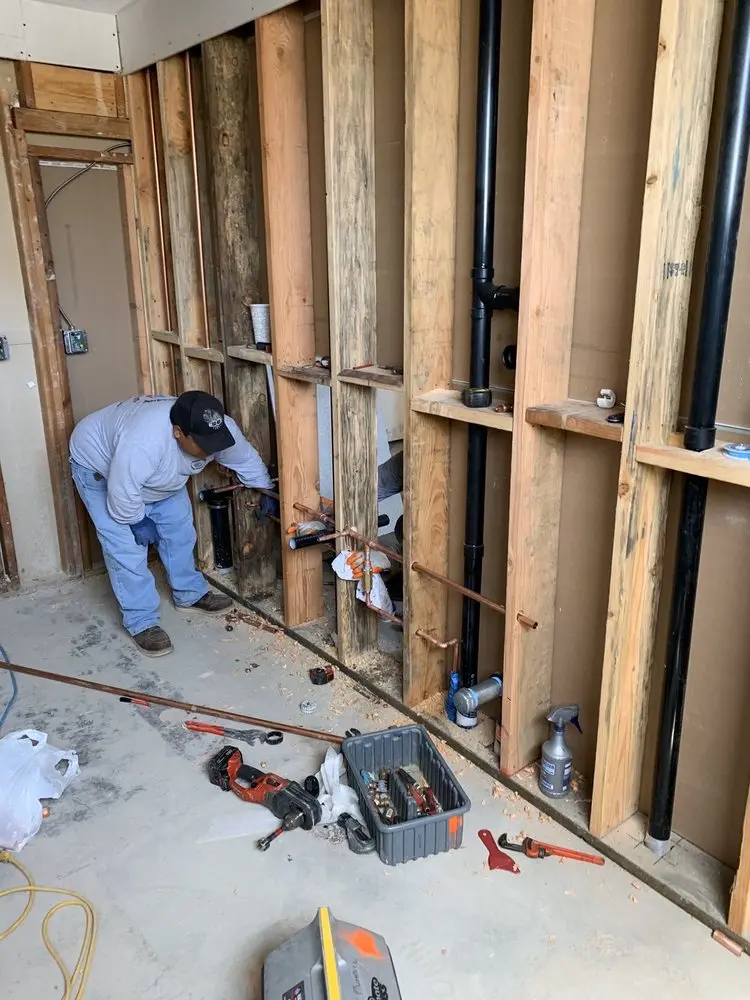 Commercial rough-in plumbing for Gas Line Repair in Stone Row